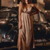 168-612x875 TIFFINI BROWN GOLD DRESS