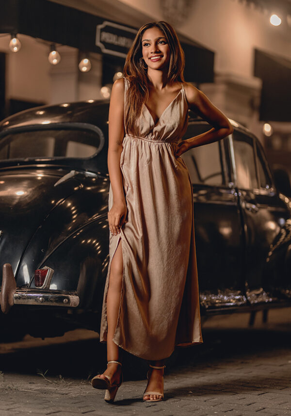 168-612x875 TIFFINI BROWN GOLD DRESS