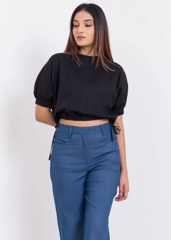 B2 Puff Sleeve Crop Top