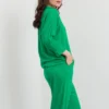 Dolman Sleeve Blouse With Collar
