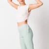 IND0722K41_PNK_2 Waist Gathered Crop Top