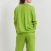 Dolman Sleeve Blouse With Collar
