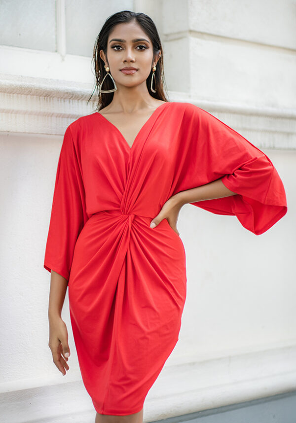 NILS-018002203-WEB-04-612x875 LAYNE SLEEVE RED DRESS