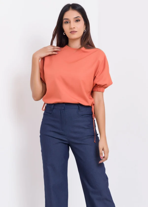 O2 Puff Sleeve Crop Top