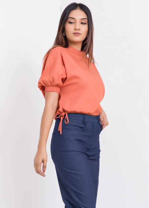 O3 Puff Sleeve Crop Top