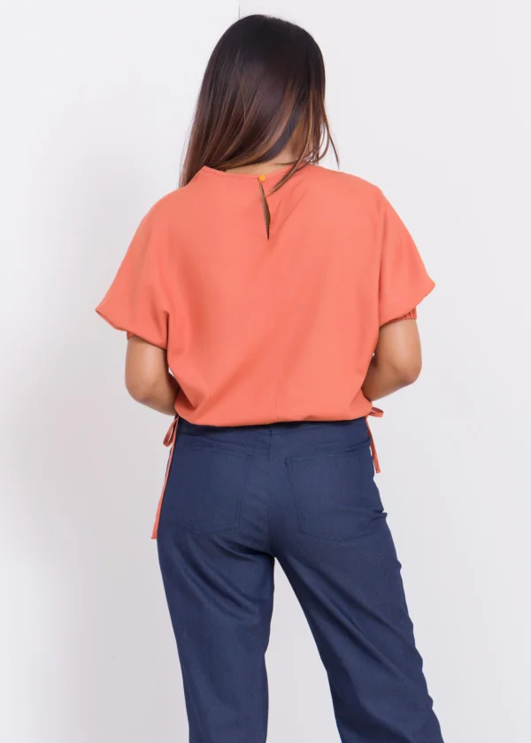O4 Puff Sleeve Crop Top