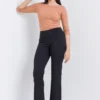Three Quarter Sleeve Blouse With Round Neck