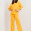 Dolman Sleeve Blouse With Collar